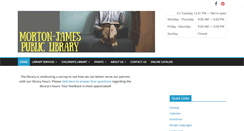 Desktop Screenshot of morton-jamespubliclibrary.com